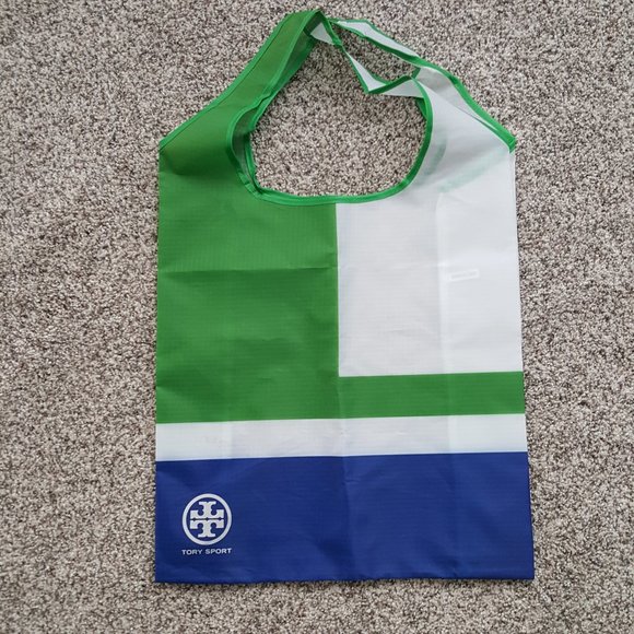 NEW Tory Burch SPORT Tote Bag Reusable Nylon Tote Large - Picture 4 of 10